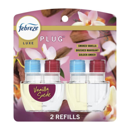 Febreze Vanilla Suede Plug In Refill 2pk