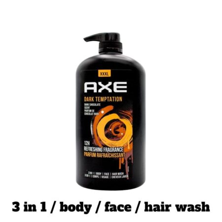 Axe Dark Temptation Body Face & Hair Wash Jumbo 1L