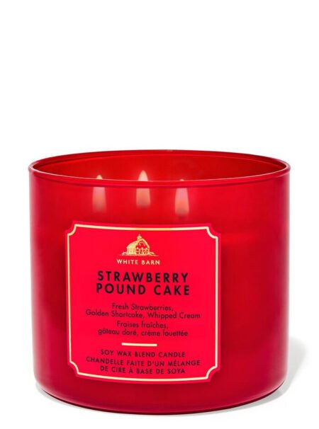 Bath & Body Works Strawberry Pound Cake Candle 411g