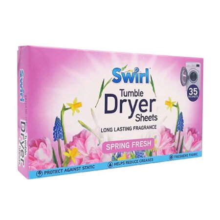 Swirl Tumble Dryer Sheets Spring Fresh 35sheets