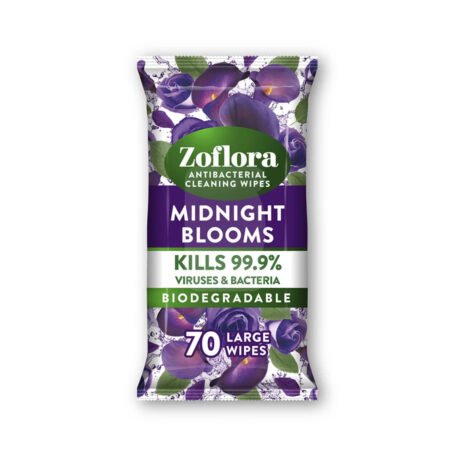 Zoflora Midnight Blooms Disinfectants 70Wipes